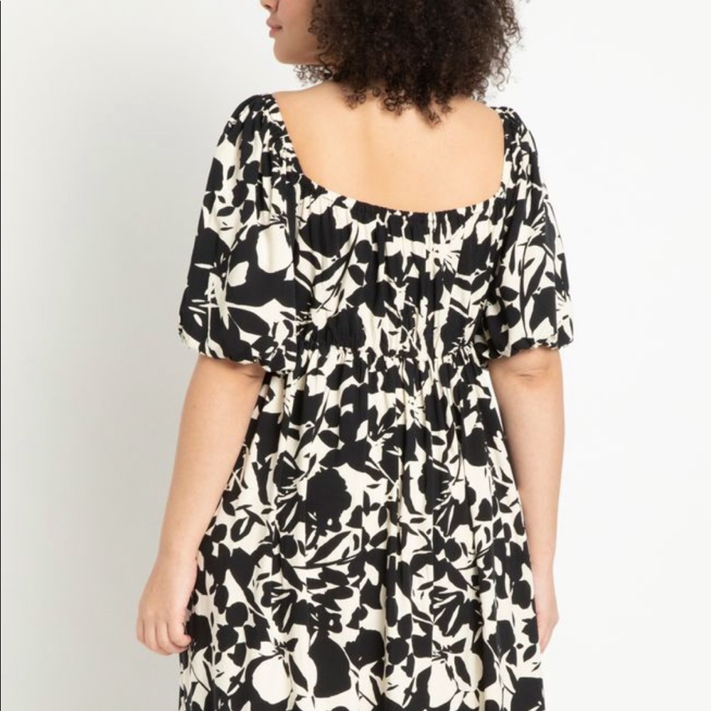 Tie front full skirt maxi dress from ELOQUII